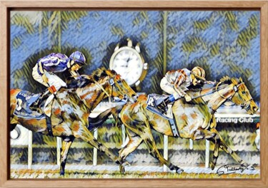 Peinture intitulée "Horse série 6#17" par Olivier De Tullasky, Œuvre d'art originale, Acrylique