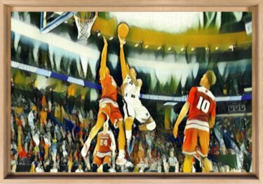 Peinture intitulée "Basketball série 1#…" par Olivier De Tullasky, Œuvre d'art originale, Acrylique