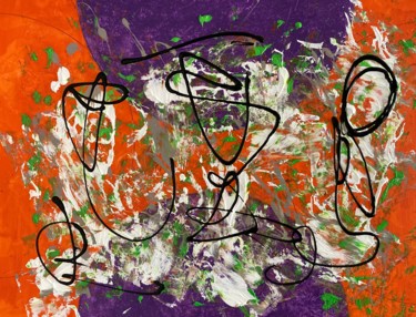 Entre deux Mondes Peinture intitulée "Entre deux Mondes" par Olivier De Pooter, Œuvre d'art originale, Acrylique