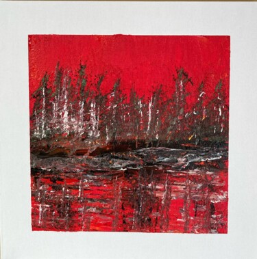 Painting titled "paysage 2" by Olivier De Pooter, Original Artwork, Acrylic