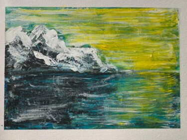 Malarstwo zatytułowany „a la montagne 2” autorstwa Olivier De Pooter, Oryginalna praca, Akryl