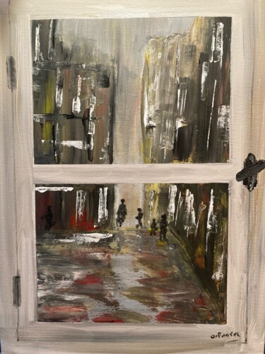 Peinture intitulée "A la fenêtre" par Olivier De Pooter, Œuvre d'art originale, Acrylique