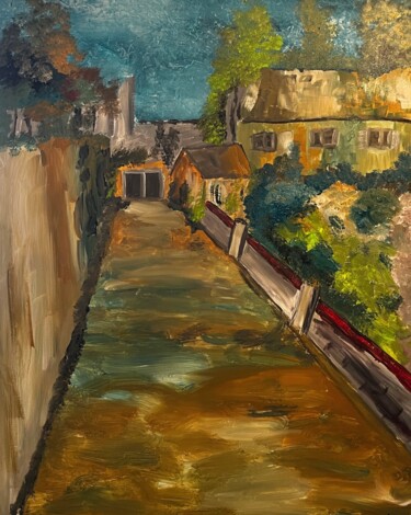 Картина под названием "Promenade imaginaire" - Olivier De Pooter, Подлинное произведение искусства, Акрил