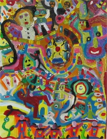 Painting titled "Abracadabrantesque" by Olivier Dumont, Original Artwork