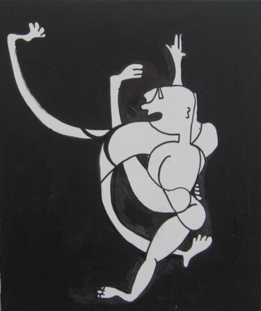 Peinture intitulée "La danse folle" par Olivier Dumont, Œuvre d'art originale