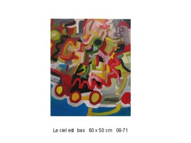 Painting titled "Le ciel est bas" by Olivier Dumont, Original Artwork