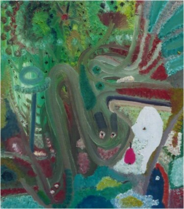Painting titled "Eve, la bonne poire…" by Olivier Dumont, Original Artwork