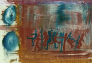 Peinture intitulée "Le passage à l'an 2…" par Olivier Dumont, Œuvre d'art originale