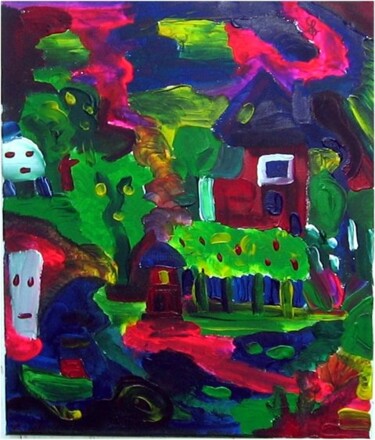 Painting titled "Orage vengeur" by Olivier Dumont, Original Artwork