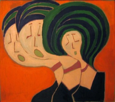 Peinture intitulée "La tristesse des tr…" par Olivier Dumont, Œuvre d'art originale