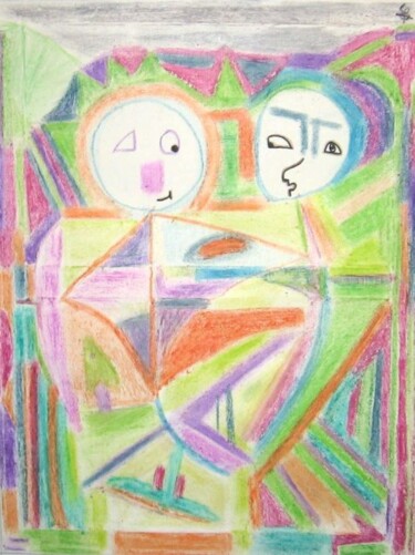 Peinture intitulée "Toi et moi" par Olivier Dumont, Œuvre d'art originale