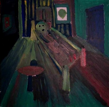 Painting titled "Insomnie" by Olivier Dumont, Original Artwork