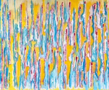 Peinture intitulée "Yellow Spring" par Mick Lester, Œuvre d'art originale