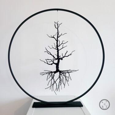 Escultura titulada "cycle" por Olivier Goupil Artbre, Obra de arte original, Metales