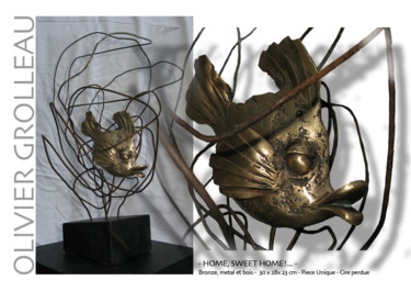 Sculpture intitulée "planche-2.jpg" par Olivier Grolleau, Œuvre d'art originale, Coulage