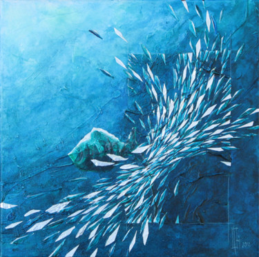Peinture intitulée "Hunter (vision de j…" par Olivier Grolleau, Œuvre d'art originale, Huile
