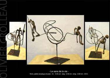Sculpture intitulée "Sens de la vie!" par Olivier Grolleau, Œuvre d'art originale