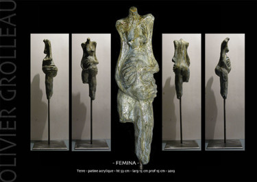 Sculpture intitulée "Fémina" par Olivier Grolleau, Œuvre d'art originale