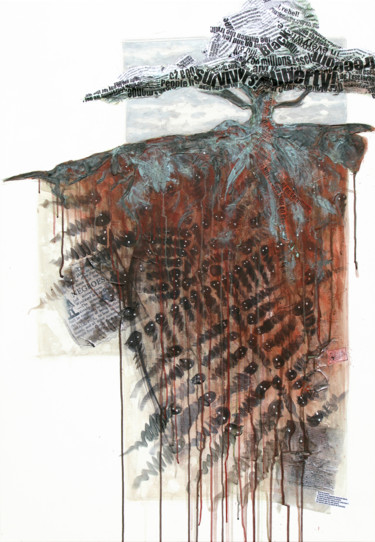 Pittura intitolato "Mapou" da Olivier Grolleau, Opera d'arte originale