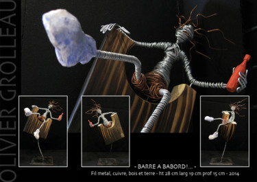 Sculpture intitulée "barre-a-babord" par Olivier Grolleau, Œuvre d'art originale