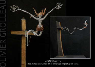Sculpture titled "freedom" by Olivier Grolleau, Original Artwork