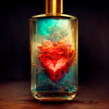 Arts numériques intitulée "Perfum of love" par Olivier Gros, Œuvre d'art originale, Peinture numérique