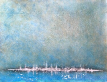 Картина под названием "Ex-île 13" - Olivier Hache, Подлинное произведение искусства, Акрил Установлен на Деревянная рама для…