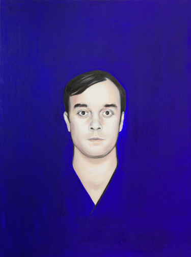 Painting titled "Hommage à Yves Klein" by Olivier Hoffmann, Original Artwork, Pigments
