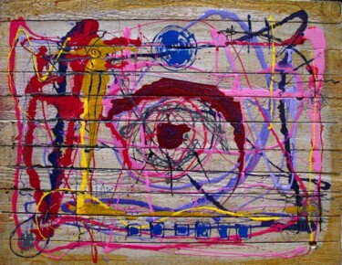 Peinture intitulée "L'observateur..." par Olivier Horen, Œuvre d'art originale, Huile