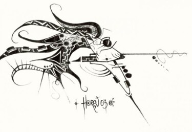Drawing titled "dessin_11.jpg" by Olivier Horen, Original Artwork