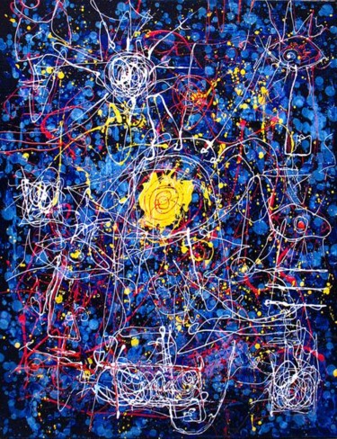Peinture intitulée "Constellation..." par Olivier Horen, Œuvre d'art originale, Huile