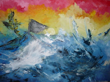 Картина под названием "Sea sea" - Olivier Lamiot, Подлинное произведение искусства