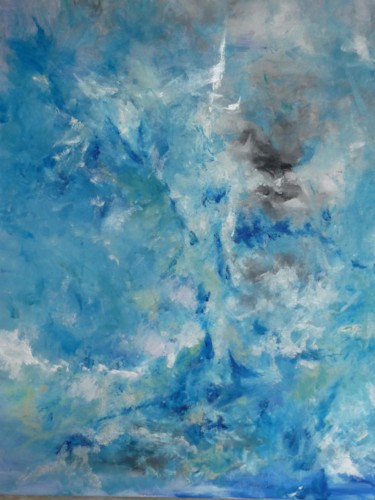 Pintura intitulada "bluesky.jpg" por Olivier Lamiot, Obras de arte originais