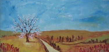 Peinture intitulée "paysage mi-saison a…" par Olivier Laplace, Œuvre d'art originale