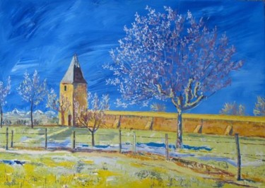 Painting titled "paysage st thomas" by Olivier Laplace, Original Artwork