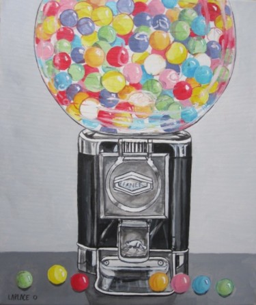 Peinture intitulée "bubble gum" par Olivier Laplace, Œuvre d'art originale