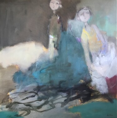 Schilderij getiteld "Un soir près de l’e…" door Olivier Le Nan, Origineel Kunstwerk, Acryl