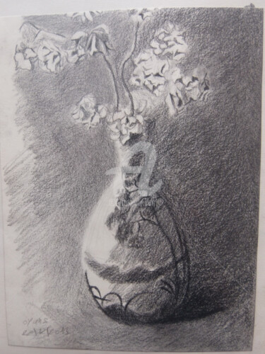Dessin intitulée "bouquet" par Olivier Leclercq (Oyans), Œuvre d'art originale, Crayon