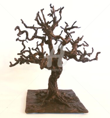 Sculpture intitulée "un arbre" par Olivier Lecourtois, Œuvre d'art originale, Bronze