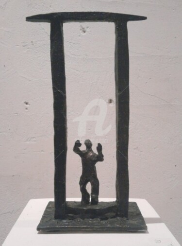 Sculpture intitulée "Les passeurs...la p…" par Olivier Lecourtois, Œuvre d'art originale, Métaux