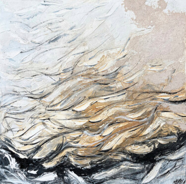 Malerei mit dem Titel "L’envol… (PAYSAGE A…" von Olivier Messas, Original-Kunstwerk, Acryl Auf Keilrahmen aus Holz montiert