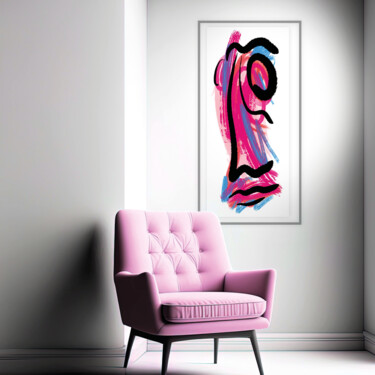 数字艺术 标题为“Regarde 40x70 cm” 由Olivier Nonis, 原创艺术品, 数字油画