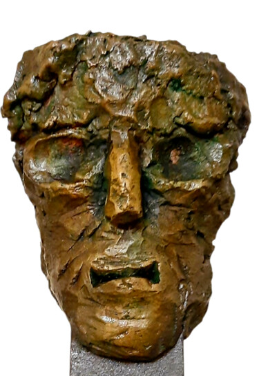 The masque Sculpture intitulée "The masque" par Olivier Poussier, Œuvre d'art originale, Plâtre
