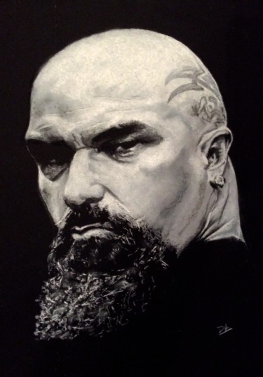 Dessin intitulée "Kerry king" par Olivier Pringal, Œuvre d'art originale, Pastel