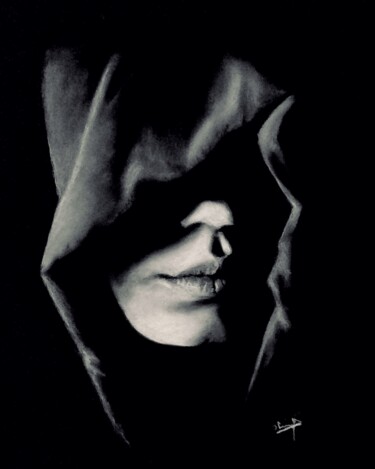 Рисунок под названием "Mysterious" - Olivier Pringal, Подлинное произведение искусства, Пастель