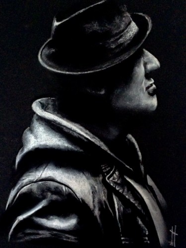 Drawing titled "SLY" by Olivier Pringal, Original Artwork, Pastel