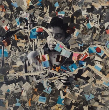 Collages intitulée "Serge Gainsbourg" par Olivier Rasquin, Œuvre d'art originale, Découpages
