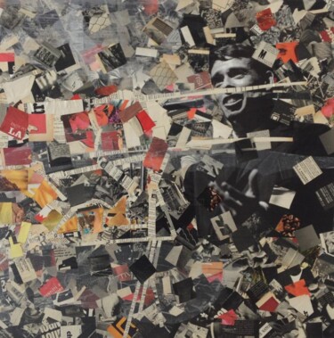 Collages intitulée "Jacques Brel" par Olivier Rasquin, Œuvre d'art originale, Découpages