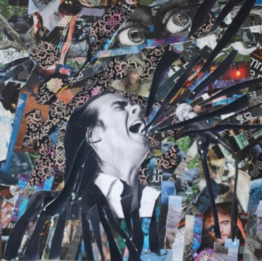 Collages intitulée "Nick Cave" par Olivier Rasquin, Œuvre d'art originale, Découpages