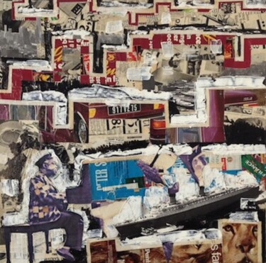 Collages intitulée "Count Basie" par Olivier Rasquin, Œuvre d'art originale, Découpages